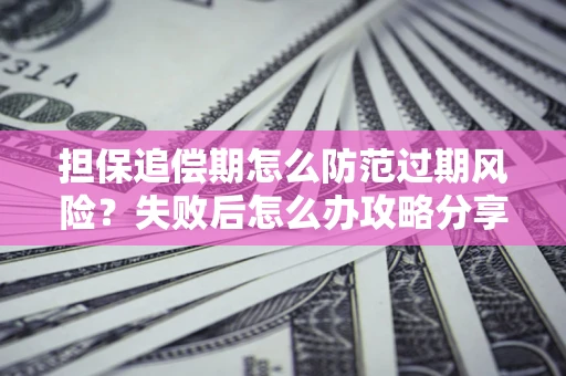 济南担保追偿期怎么防范过期风险？失败后怎么办攻略分享