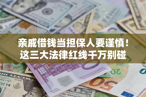 济南亲戚借钱当担保人要谨慎！这三大法律红线千万别碰